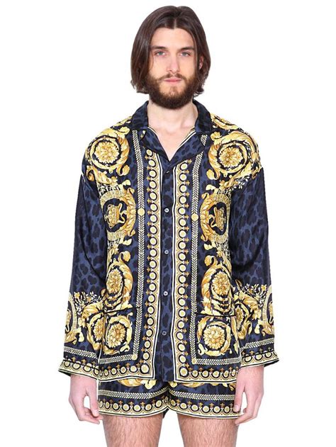 versace pajamas set|Versace pajama set.